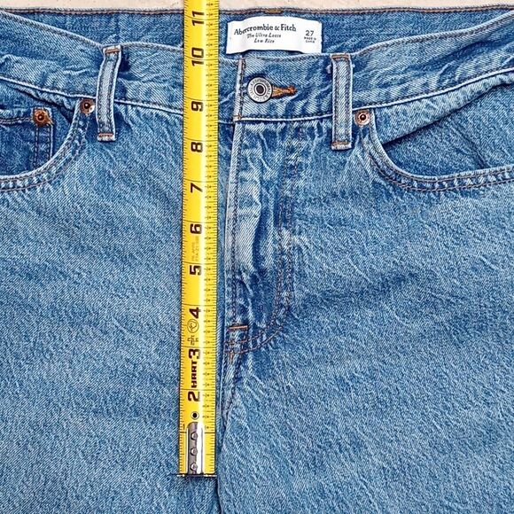 Abercrombie & Fitch Ultra Loose Low Rise Jeans Women's Size 27 Curve Love - Picture 8 of 9